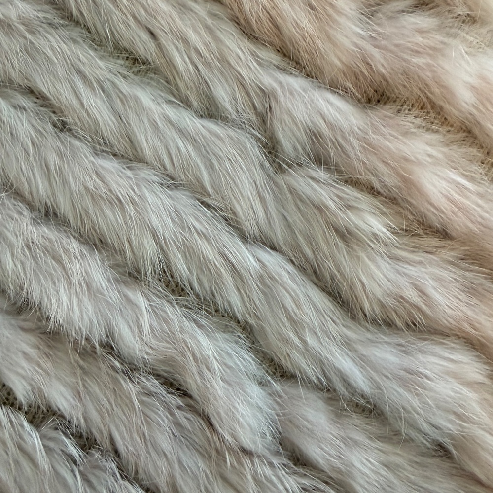 Blush Rabbit Fur Cape - Picture 4 of 4